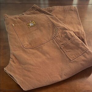 Bare Fox Brown Work Pants 100% Cotton 40